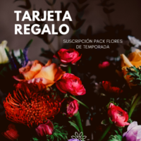 Tarjeta Regalo. Suscripción Floral para Regalar