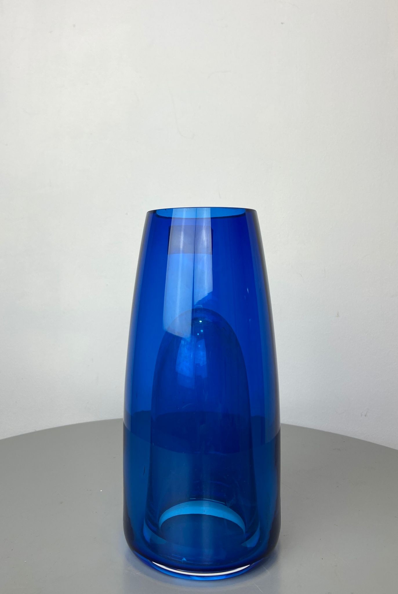 Jarrón de Cristal Azul Doble Posición - Floristería Picris Sanxenxo