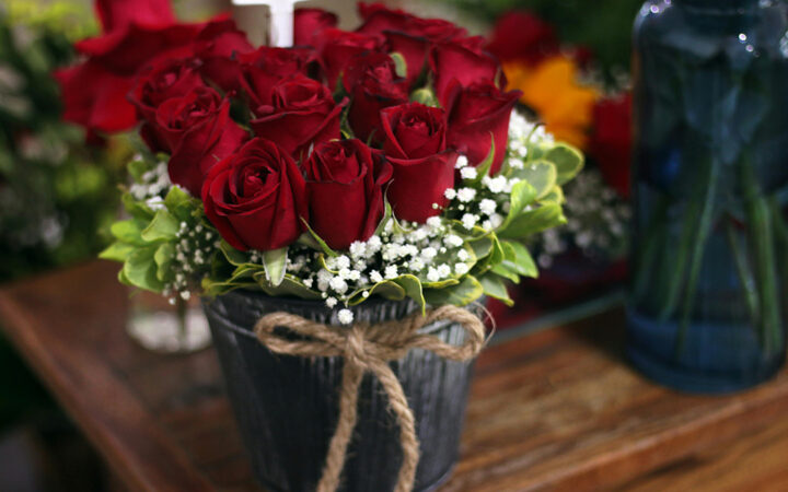 Un ramo de rosas para regalar en San Valentín.