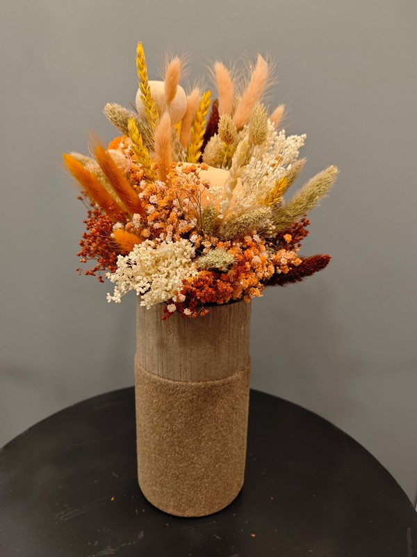 Jarrón Oohh con flores secas